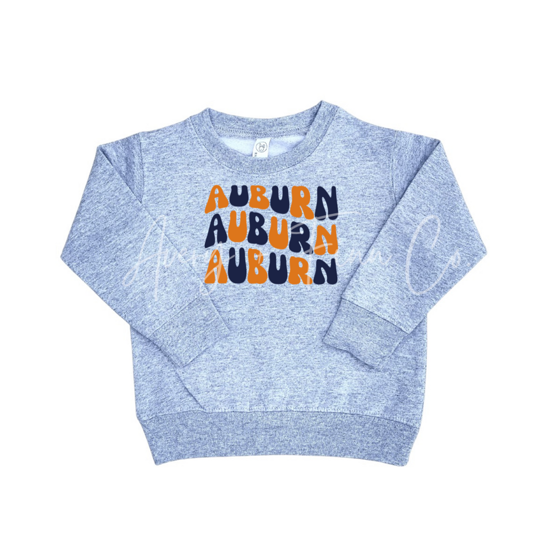 Retro Auburn Toddler Sweatshirt