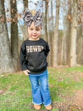Load image into Gallery viewer, Howdy Cow Print Sweatshirt