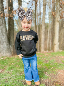 Howdy Cow Print Sweatshirt