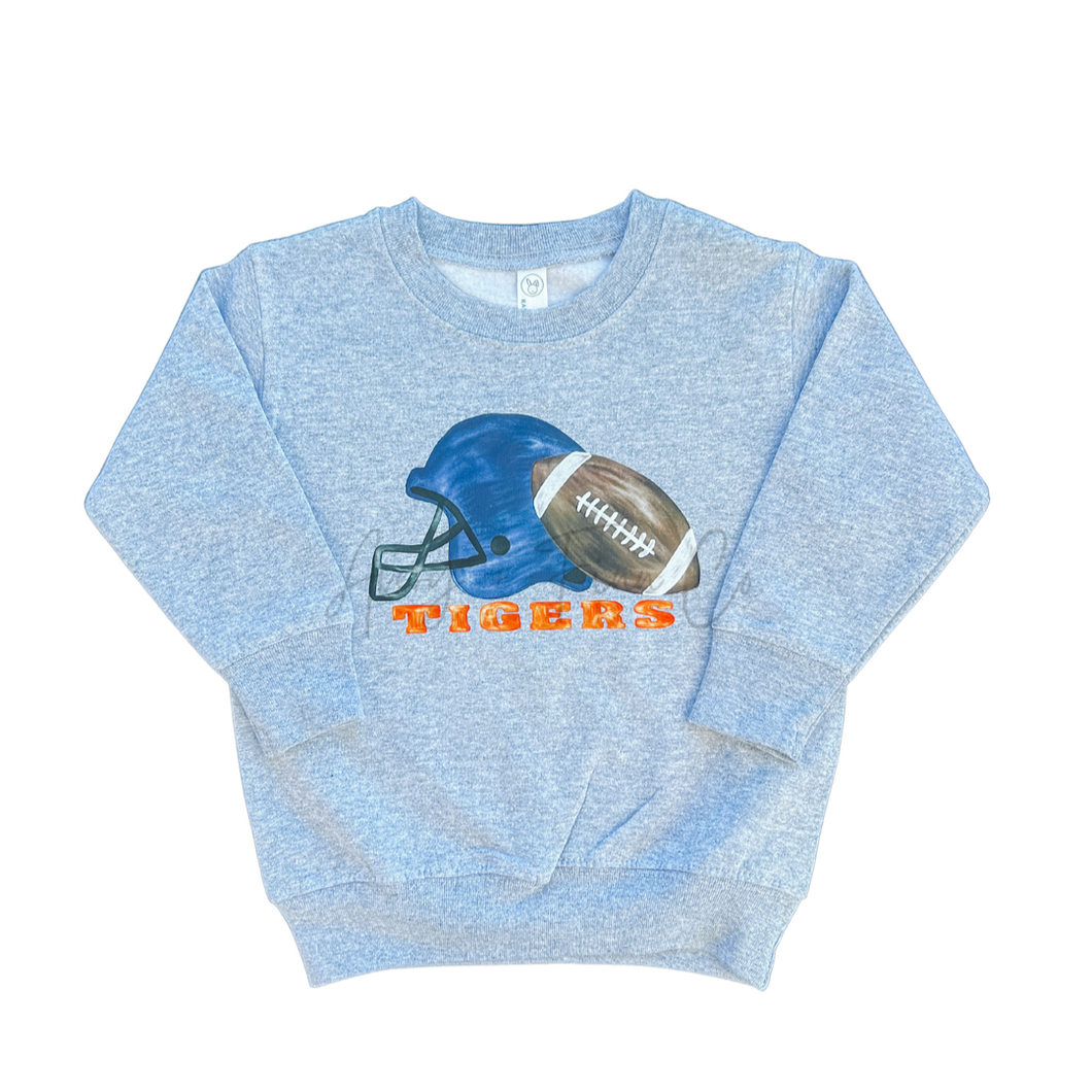 Tigers Helmet Toddler Sweatshirt