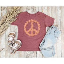 Load image into Gallery viewer, Floral Peace Sign Tee