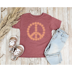 Floral Peace Sign Tee