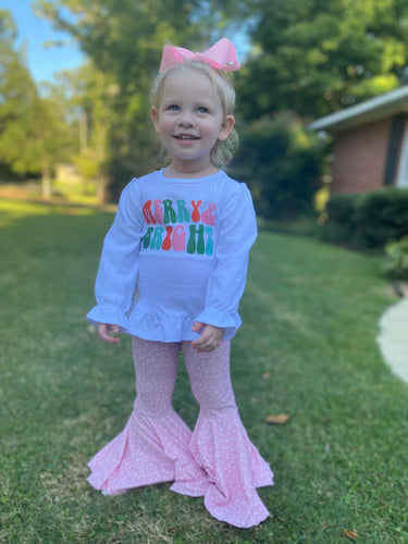Merry & Bright Ruffle Tee