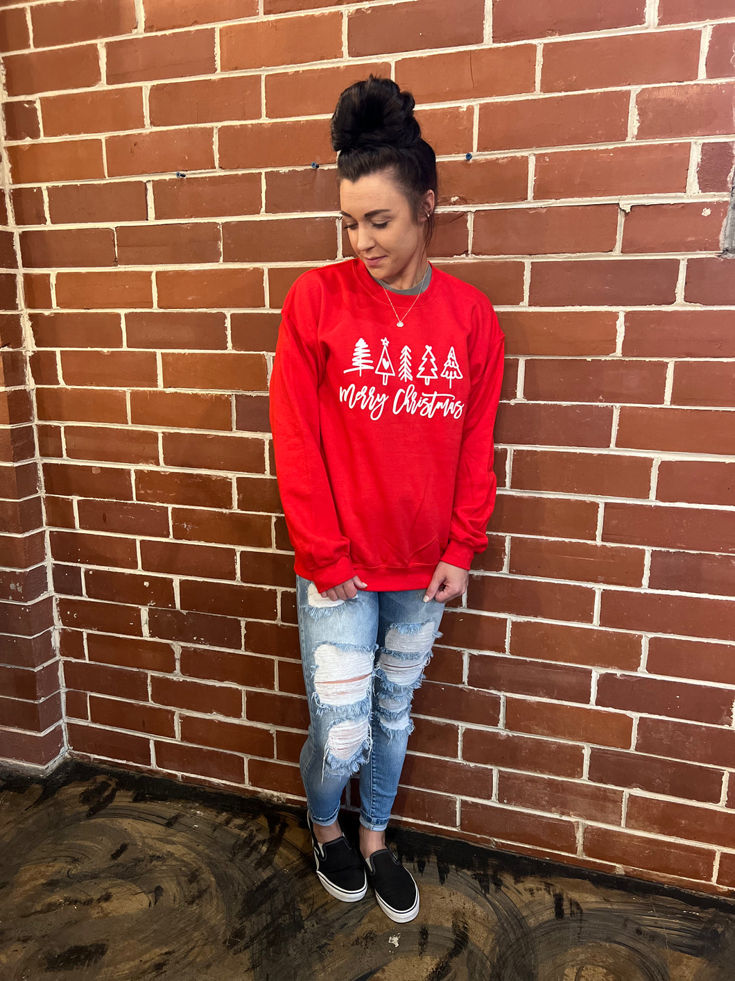 Merry Christmas (Puff) Sweatshirt