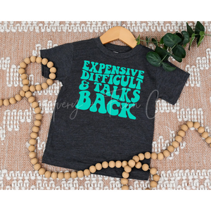 Expensive Difficult and Talks Back Tee (Dark Grey)