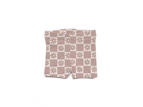 Mauve Checks Fabric