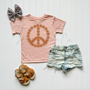 Floral Peace Sign Tee