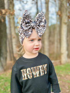 Howdy Cow Print Sweatshirt