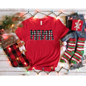 Mama Plaid Tee
