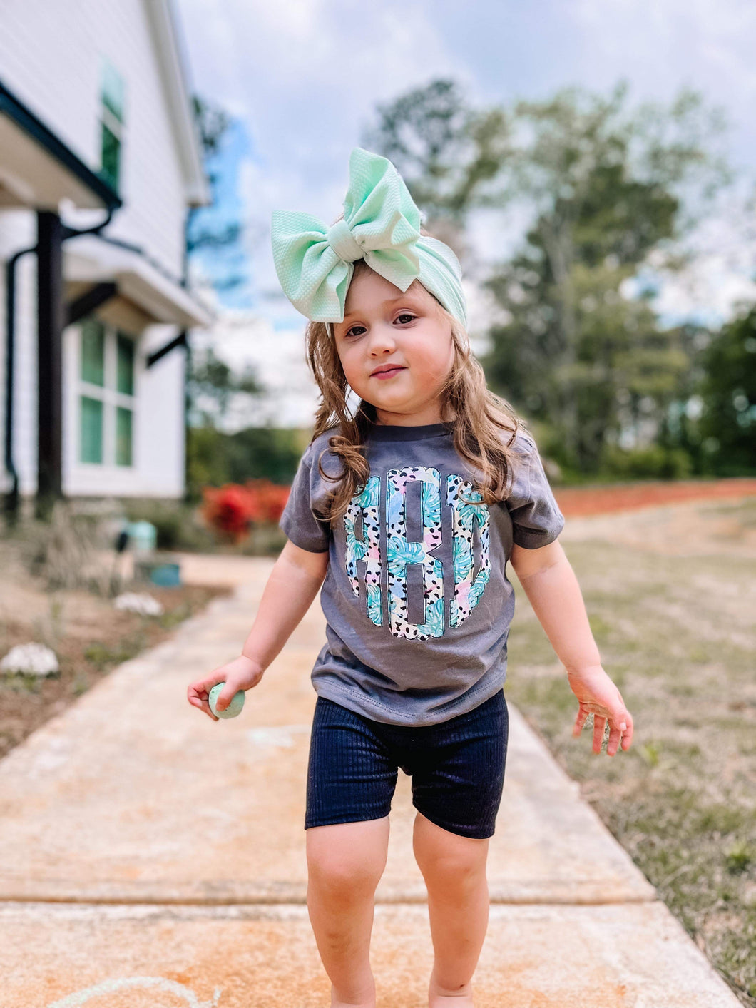 Floral Monogram Tee