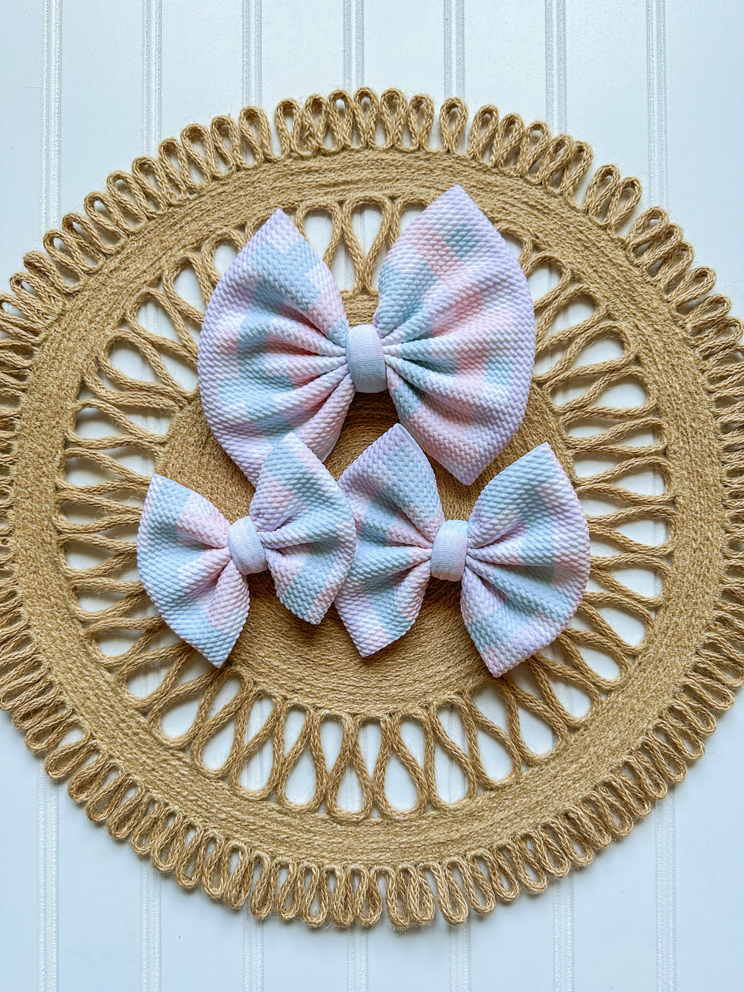 Easter Plaid Bow