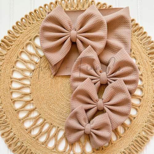 Taupe Bow