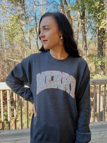 Merry Leopard Sweatshirt